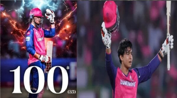 14 साल के वैभव सूर्यवंशी ने IPL में रचा इतिहास, 35 गेंदों में ठोका विस्फोटक शतक