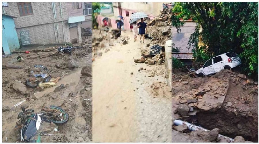 बड़ी खबर : बादल फटने से तबाही, 3 की मौत, कई वाहन बहे, ये NH बंद