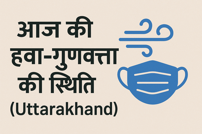आज की उत्तराखंड के AQI (हवा-गुणवत्ता) की स्थिति