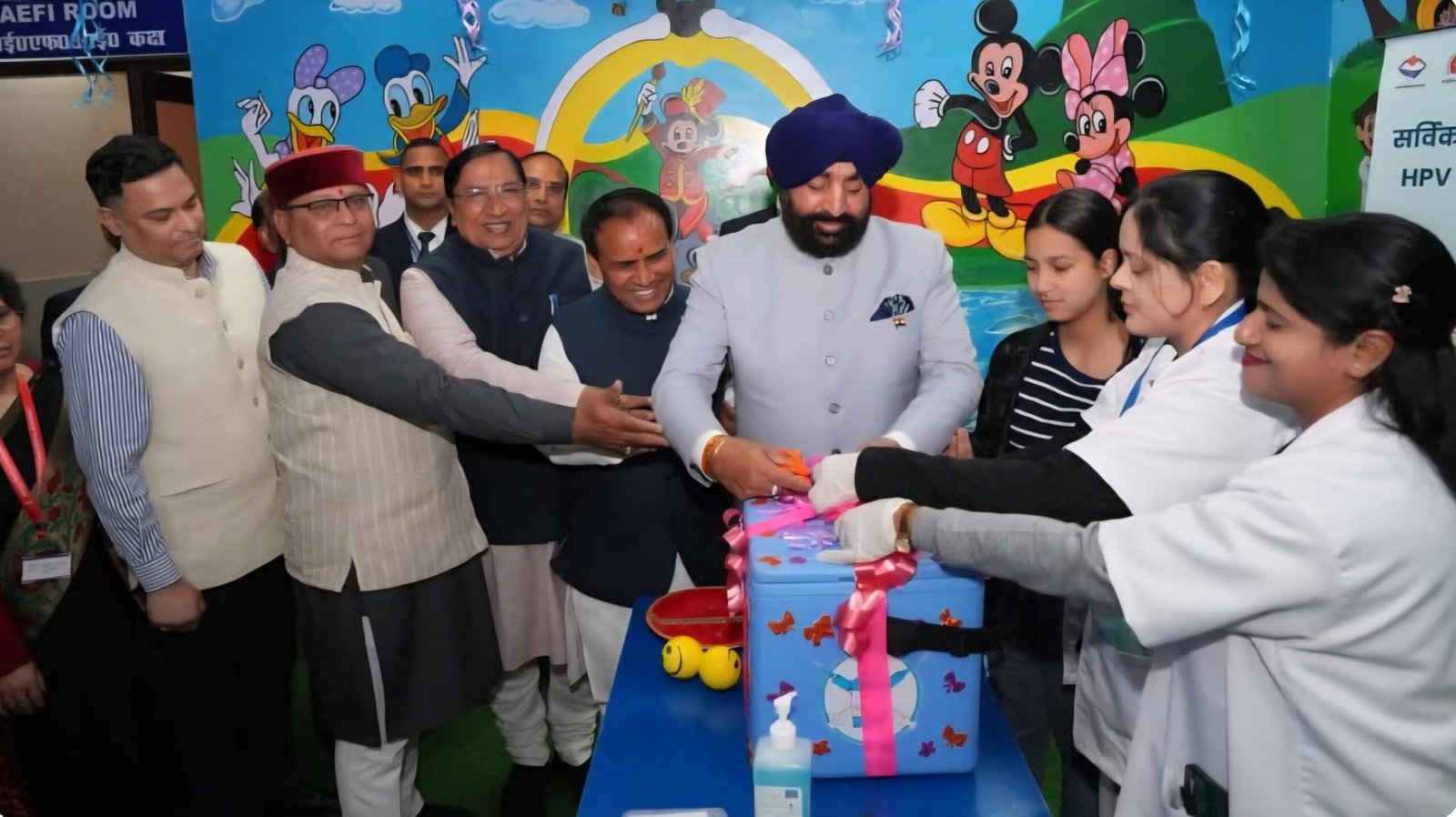 उत्तराखण्ड में एचपीवी टीकाकरण कार्यक्रम का राज्य स्तरीय शुभारम्भ।